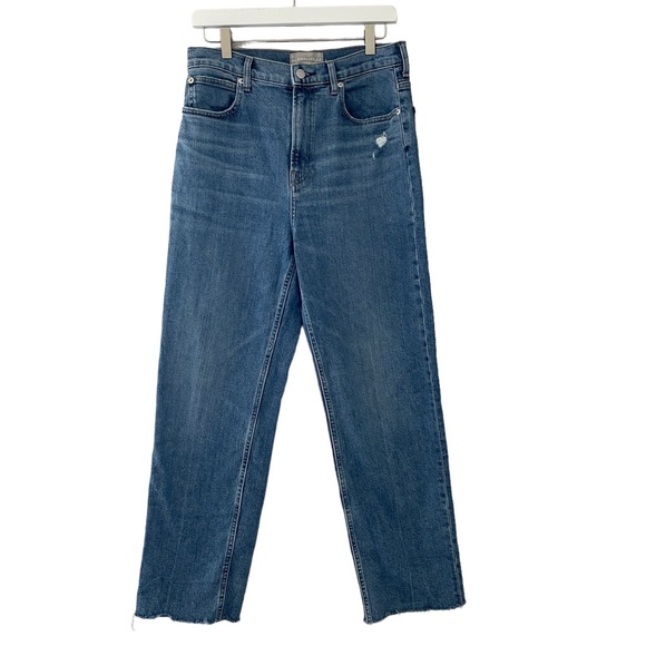 Everlane Long Length The Way High Jean in Distressed Wash in Long inseam - Picture 6 of 12